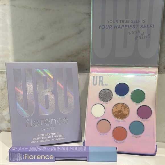 Florence by Mills UBU Eyeshadow Palette and Eyeliner - NIB - Picture 1 of 6